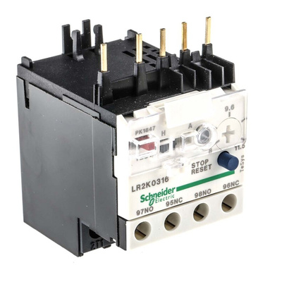 Schneider Electric LR2K Thermal Overload Relay 1NO + 1NC, 8 → 11.5 A F.L.C, 11.5 A Contact Rating, 100 W, 250 V