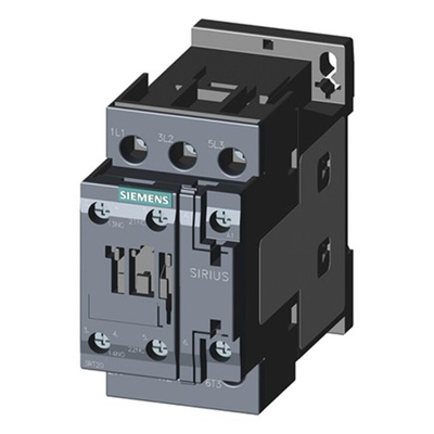 Siemens 3RT2 Control Relay 3NO, 17 A F.L.C, 40 A Contact Rating, 110 Vac, 3P, SIRIUS