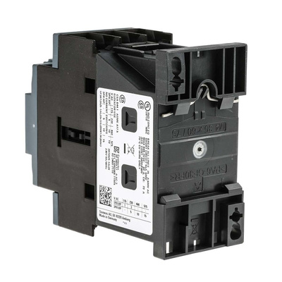 Siemens 3RT2 Control Relay 3NO, 17 A F.L.C, 40 A Contact Rating, 7.5 kW, 230 Vac, 3P, SIRIUS