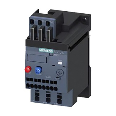 Siemens 3RU2 Overload Relay 1NO + 1NC, 1 A F.L.C, 3 A Contact Rating, 3P, SIRIUS Innovation