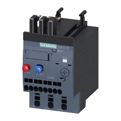 Siemens 3RU2 Overload Relay 1NO + 1NC, 3.2 A F.L.C, 3 A Contact Rating, 3P, SIRIUS Innovation