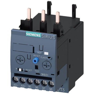 Siemens Overload Relay 1NC + 1NO, 3 → 12 A F.L.C, 12 A Contact Rating, 3P, 3RB