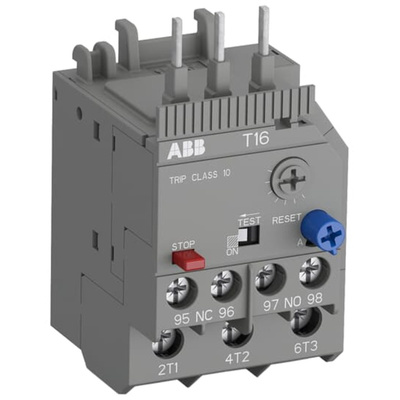 ABB Thermal Overload Relay 1NC/1NO, 0.41 → 0.55 A F.L.C, 550 mA Contact Rating, 600 V dc, 3P, Thermal Overload