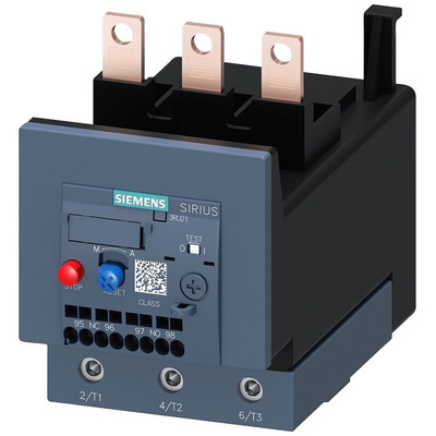 Siemens Overload Relay 1NC/1NO, 80 A F.L.C, 4 A Contact Rating, 75 kW, 3P, SIRIUS 3RB