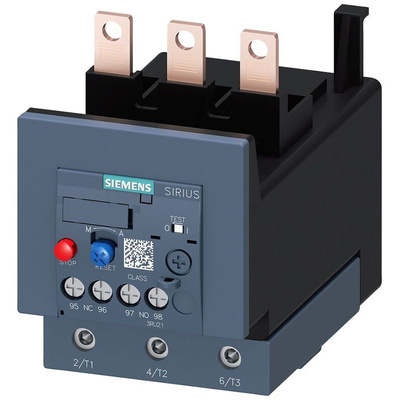 Siemens Contactor Relay 1NC/1NO, 40 A F.L.C, 3 A Contact Rating, 37 kW, 3P, SIRIUS 3RU