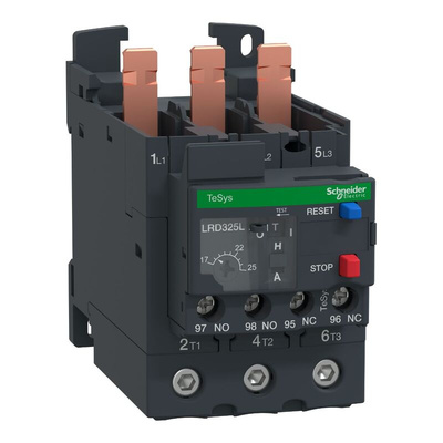 Schneider Electric Thermal Overload Relay 1 NO + 1 NC, 17 → 25 A F.L.C, 5 A Contact Rating, TeSys