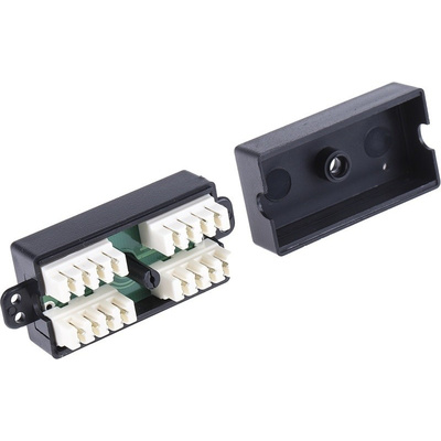 RS PRO Cat5e Punch Down Wiring Box, 2 Port, UTP