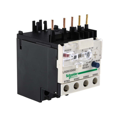 Schneider Electric LR2K Thermal Overload Relay 1NO + 1NC, 0.16 → 0.23 A F.L.C, 230 mA Contact Rating, 100 W, 250