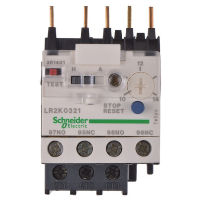 Schneider Electric LR2K Thermal Overload Relay 1NO + 1NC, 10 → 14 A F.L.C, 14 A Contact Rating, 100 W, 250 V dc,