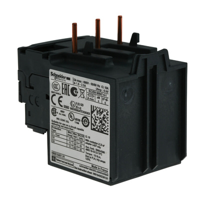 Schneider Electric LRD Overload Relay 1NO + 1NC, 1.6 → 2.5 A F.L.C, 2.5 A Contact Rating, 3P, TeSys