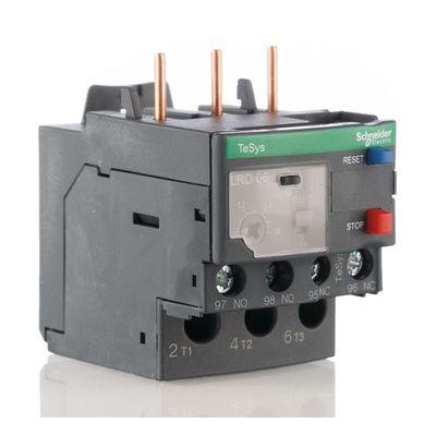 Schneider Electric LRD Overload Relay 1NO + 1NC, 1 → 1.6 A F.L.C, 1.6 A Contact Rating, 3P, TeSys