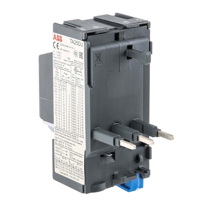 ABB TA25 Thermal Overload Relay 1NO + 1NC, 7.5 → 11 A F.L.C, 11 A Contact Rating, 2.2 W, 3P, A Line
