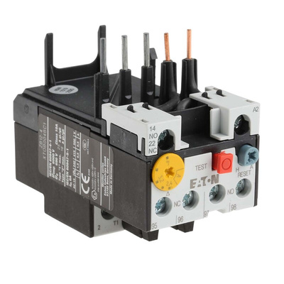 Eaton Overload Relay 1NO + 1NC, 2.4 → 4 A F.L.C, 4 A Contact Rating, 6 W, 500 Vac