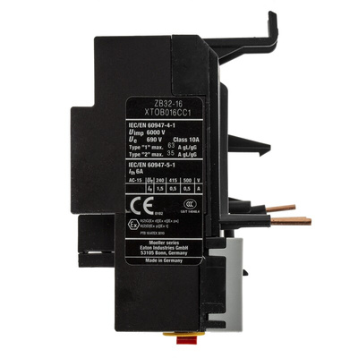 Eaton Overload Relay 1NO + 1NC, 10 → 16 A F.L.C, 16 A Contact Rating, 6 W, 500 Vac