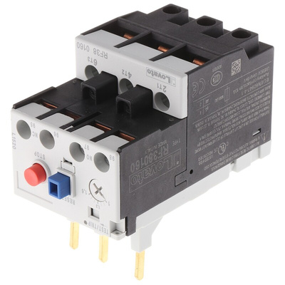 Lovato RF38 Thermal Overload Relay, 1 → 1.6 A F.L.C, 1.6 A Contact Rating, 3P