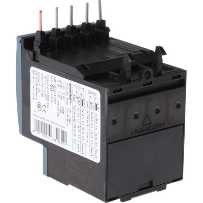 Siemens 3RU Overload Relay 1NO + 1NC, 1.8 → 2.5 A F.L.C, 2.5 A Contact Rating, 0.75 kW, 3P, SIRIUS Innovation