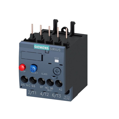 Siemens 3RU Overload Relay 1NO + 1NC, 9 → 12.5 A F.L.C, 12.5 A Contact Rating, 5.5 kW, 3P, SIRIUS Innovation