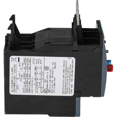 Siemens 3RU Overload Relay 1NO + 1NC, 14 → 20 A F.L.C, 20 A Contact Rating, 7.5 kW, 3P, SIRIUS Innovation