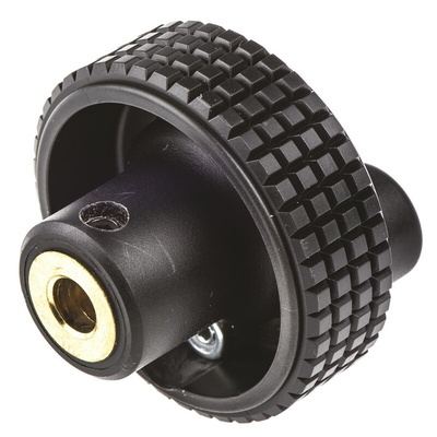 Elesa Black Technopolymer Hand Wheel, 40mm diameter