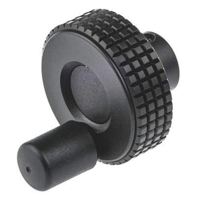 Elesa Black Technopolymer Hand Wheel, 40mm diameter