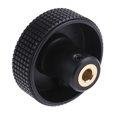 Elesa Black Technopolymer Hand Wheel, 60mm diameter