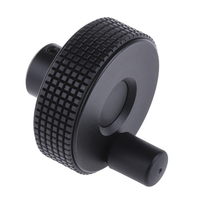 Elesa Black Technopolymer Hand Wheel, 60mm diameter