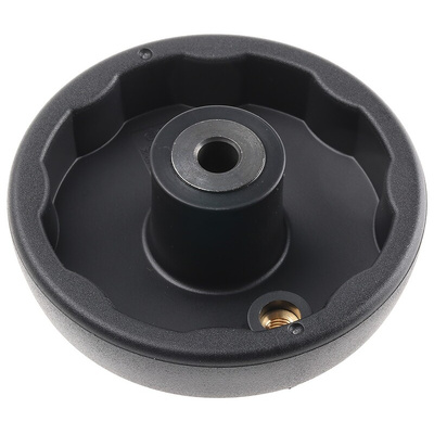 Elesa Black Technopolymer Hand Wheel, 83mm diameter