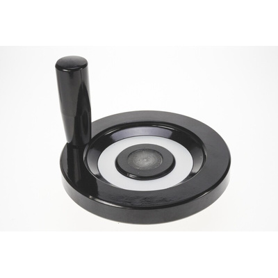 Elesa Black Duroplast Hand Wheel, 150mm diameter