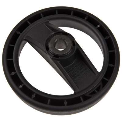 Elesa Black Technopolymer Hand Wheel, 99mm diameter