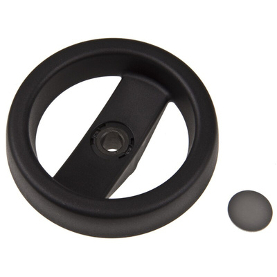 Elesa Black Technopolymer Hand Wheel, 99mm diameter