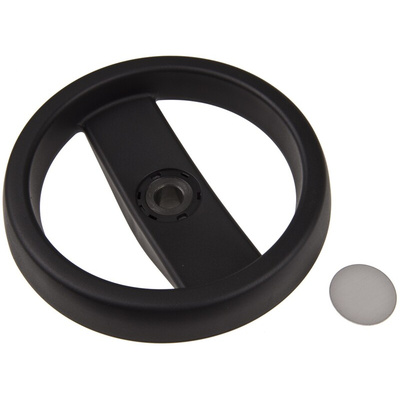 Elesa Black Technopolymer Hand Wheel, 160mm diameter