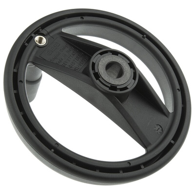 Elesa Black Technopolymer Hand Wheel, 160mm diameter