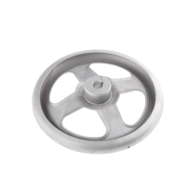 RS PRO Silver Stainless Steel Hand Wheel, 200mm diameter