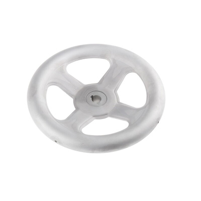 RS PRO Silver Stainless Steel Hand Wheel, 200mm diameter