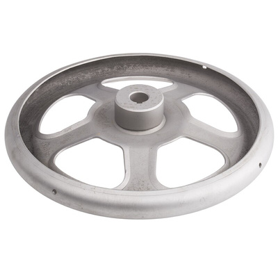 RS PRO Silver Stainless Steel Hand Wheel, 250mm diameter