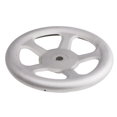 RS PRO Silver Stainless Steel Hand Wheel, 250mm diameter