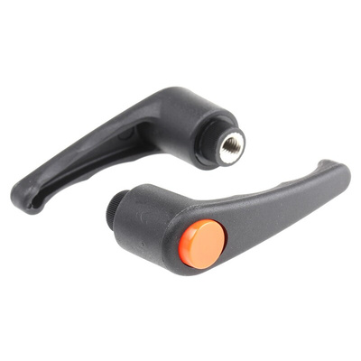 RS PRO Stainless Steel Clamping Lever, M8 x 12mm