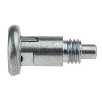 RS PRO 39.4mm Zinc Plated Steel Index Bolt, M12 x 1.75