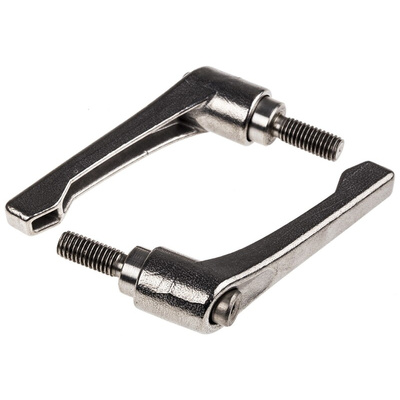 RS PRO Stainless Steel Clamping Lever, M8 x 20mm