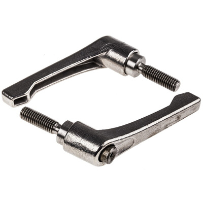 RS PRO Stainless Steel Clamping Lever, M8 x 25mm