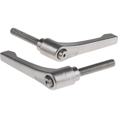 RS PRO Stainless Steel Clamping Lever, M8 x 40mm