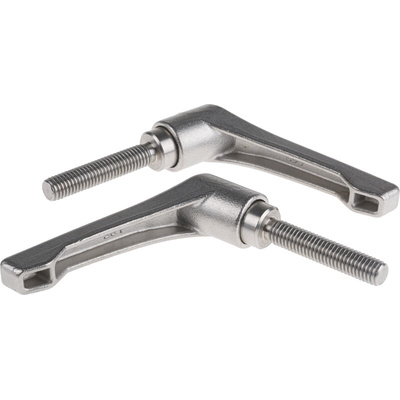 RS PRO Stainless Steel Clamping Lever, M8 x 40mm