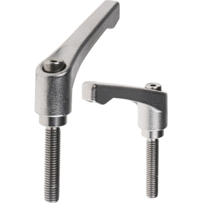 RS PRO Stainless Steel Clamping Lever, M8 x 40mm
