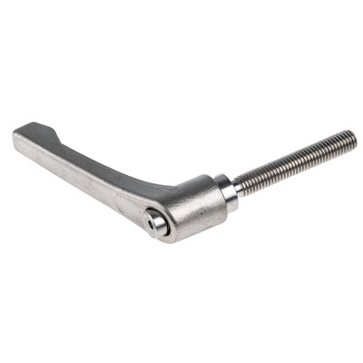 RS PRO Stainless Steel Clamping Lever, M8 x 50mm