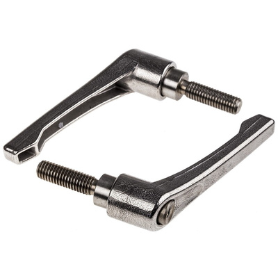 RS PRO Stainless Steel Clamping Lever, M10 x 32mm