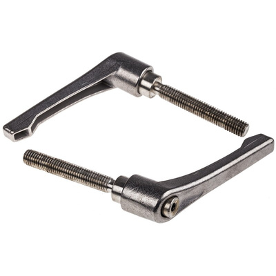 RS PRO Stainless Steel Clamping Lever, M10 x 63mm