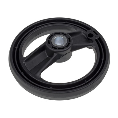 RS PRO Black Glass-Fibre Reinforced Technopolymer Hand Wheel, 200mm diameter