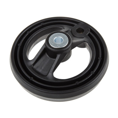 RS PRO Black Glass-Fibre Reinforced Technopolymer Hand Wheel, 126mm diameter