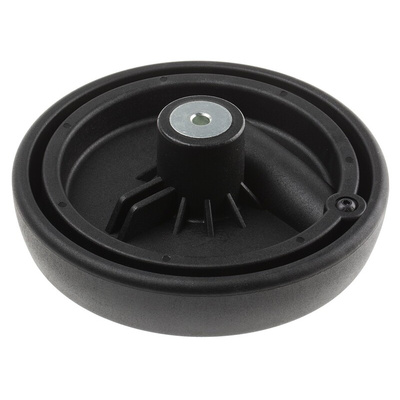 RS PRO Black Thermoplastic Hand Wheel, 175mm diameter