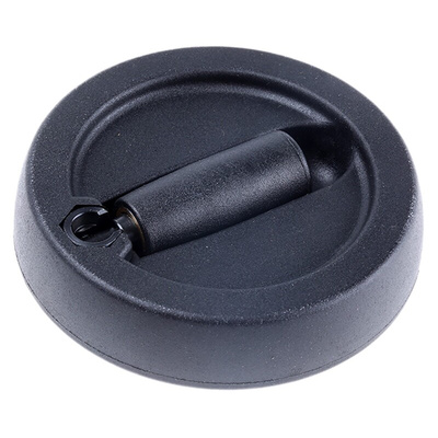 RS PRO Black Nylon Hand Wheel, 80mm diameter